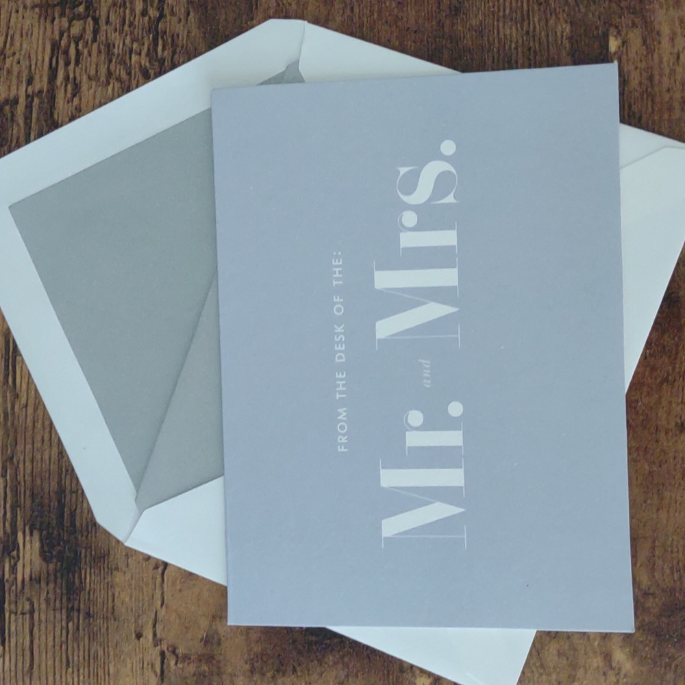 Kate Spade Mr. And Mrs. Note Cards - Picture 4 of 5